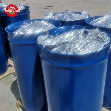 100% trống tự nhiên Món cà chua được làm từ nguyên liệu làm lạnh với Brix 36-38% phù hợp với các tiêu chuẩn HACCP