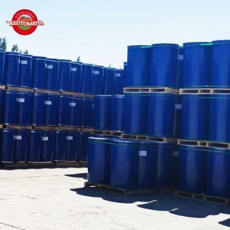 100% trống tự nhiên Món cà chua được làm từ nguyên liệu làm lạnh với Brix 36-38% phù hợp với các tiêu chuẩn HACCP