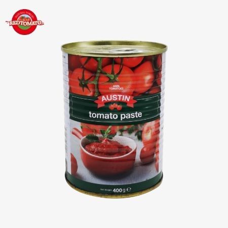 425g Bột cà chua đóng hộp trong hộp với nắp mở dễ dàng 30%-100% độ tinh khiết