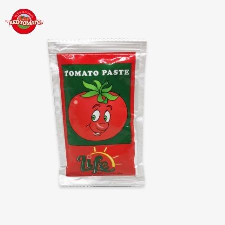 OEM Giá nhà máy ISO Tomato Paste Trong túi, 30%-100% Độ tinh khiết 50g Flat Sachet Tomato Paste Đỏ