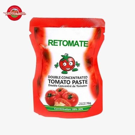 Nhà máy Trung Quốc Chất lượng cao, dễ sử dụng Món cà chua trong túi đứng lên 50g Double tập trung