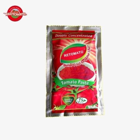 Trung Quốc sản xuất giá nhà máy 100g Flat Sachet Tomato Paste 30%-100% Độ tinh khiết vị ngọt và chua