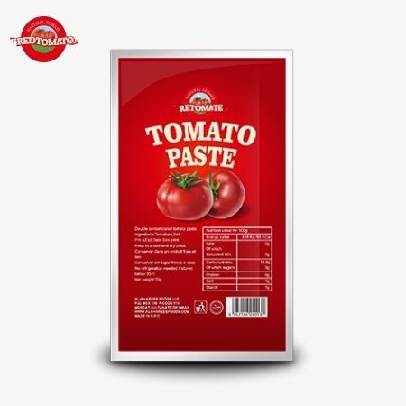 Giá nhà máy túi phẳng của 70g cà chua bột có sẵn với mức độ tinh khiết dao động từ 30% đến 100%