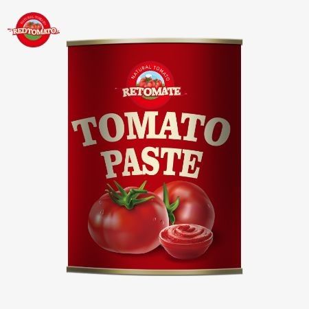 198g Bột cà chua đóng hộp được sản xuất theo tiêu chuẩn sản xuất ISO HACCP BRC và FDA