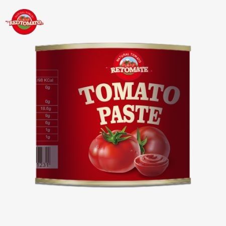 210g Bột cà chua đóng hộp được sản xuất theo tiêu chuẩn sản xuất ISO HACCP BRC và FDA