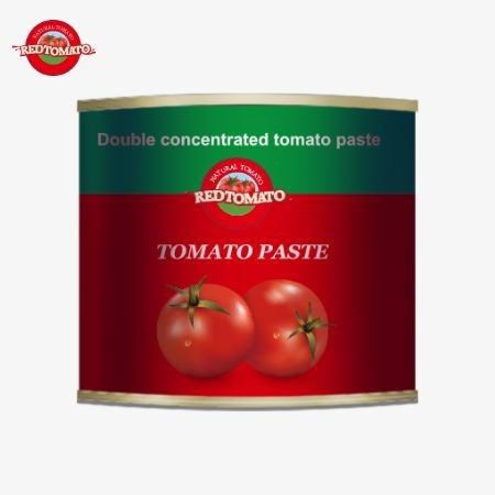 210g bột cà chua đóng hộp đáp ứng các tiêu chuẩn an toàn thực phẩm được công nhận trên toàn thế giới bao gồm FDA ISO HACCP và BRC