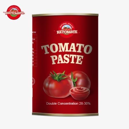 OEM từ nhà máy Trung Quốc 400g Bột cà chua đóng hộp được sản xuất theo tiêu chuẩn ISO HACCP và FDA