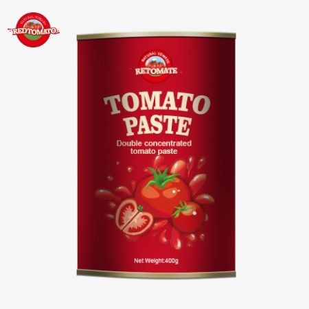 400g bột cà chua đóng hộp tuân thủ các tiêu chuẩn sản xuất nghiêm ngặt được chứng nhận bởi hướng dẫn của ISO