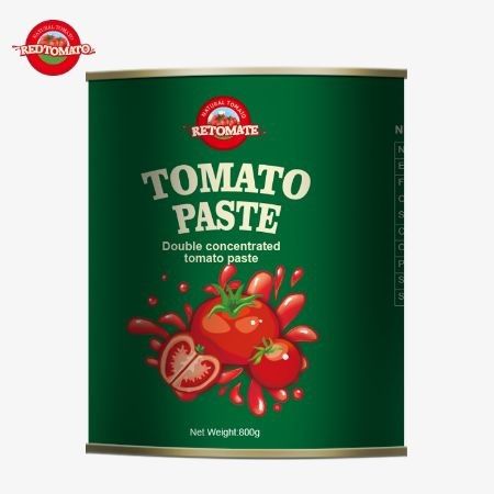800g Bột cà chua đóng hộp tuân thủ nghiêm ngặt một loạt các tiêu chuẩn chất lượng và an toàn quốc tế
