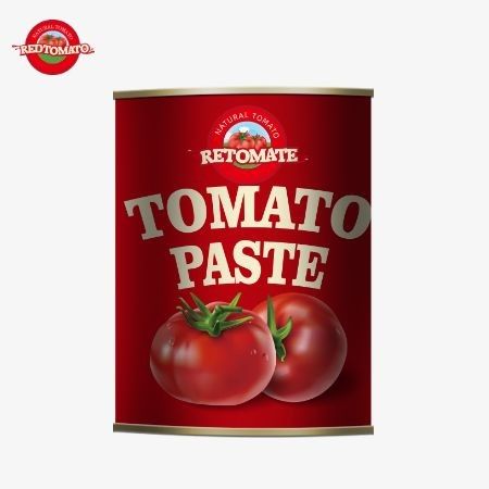 850g Bột cà chua đóng hộp chất lượng cao 28/30% nồng độ Brix được chế tạo tỉ mỉ ở Trung Quốc