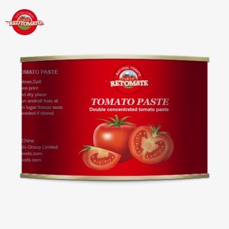 Sản phẩm cà chua đóng hộp 2200g cao cấp được chứng nhận là Halal cho ẩm thực Hồi giáo châu Phi