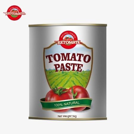 3kg Bột cà chua đóng hộp với 28-30% Brix và chứng nhận ISO cho nhà hàng và bán buôn