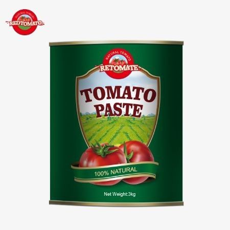 3kg bột cà chua đóng hộp phù hợp với tiêu chuẩn sản xuất ISO HACCP BRC và FDA