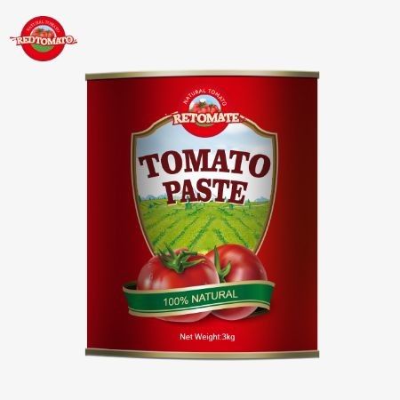 3kg của chúng tôi bột cà chua đóng hộp tuân thủ với ISO, HACCP BRC và FDA tiêu chuẩn sản xuất