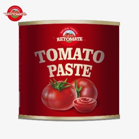 4500g bột cà chua đóng hộp đáp ứng tiêu chuẩn ISO HACCP và BRC, cũng như tiêu chuẩn sản xuất của FDA