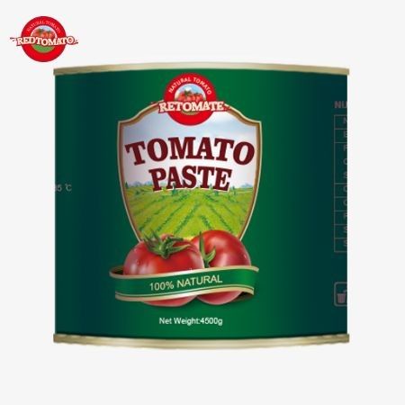 4500g bột cà chua đóng hộp đáp ứng các tiêu chuẩn ISO HACCP cũng như tuân thủ các quy định sản xuất của FDA