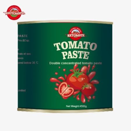 2024 Tới mới 4.5kg dễ mở Aseptic Organic Tomato Paste 28-30% Brix Double Concentration