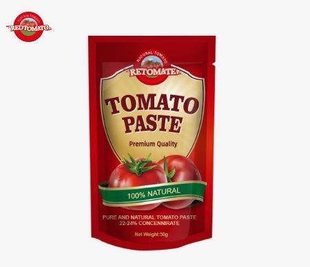 50g trong vỏ cà chua đứng đáp ứng các tiêu chuẩn ISO HACCP và BRC cũng như tuân thủ các quy định sản xuất của FDA