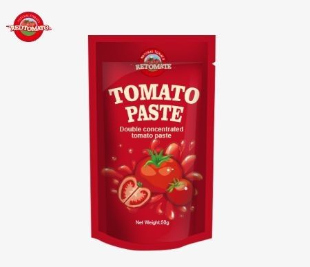 Phù hợp với tiêu chuẩn ISO HACCP và BRC của chúng tôi 50g Stand-up túi của cà chua bột để quy định giá nhà máy