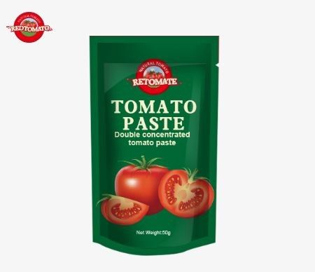 50g của chúng tôi Stand-up túi của cà chua bột tuân thủ với ISO HACCP và BRC tiêu chuẩn đảm bảo tuân thủ với giá nhà máy