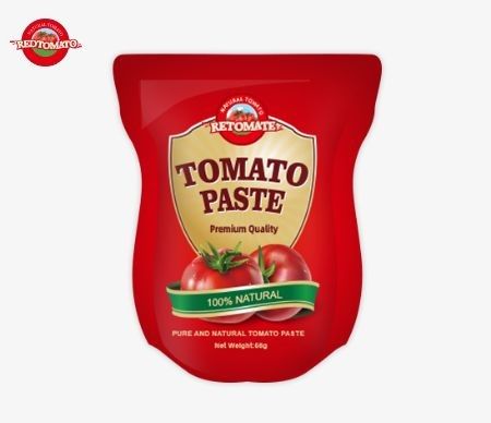 56g túi đứng của pha cà chua nồng độ gấp đôi, độ tinh khiết dao động từ 28% đến 100%