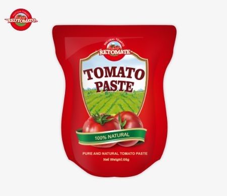 56g Stand Sachet / Flat Bag Tomato Paste Nồng độ 28-30%/22-24%/18-20%