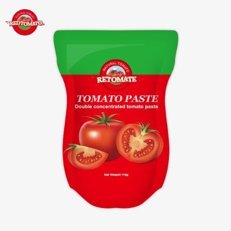 Nhà máy bột cà chua sản xuất 113g túi đứng theo tiêu chuẩn sản xuất ISO HACCP BRC và FDA
