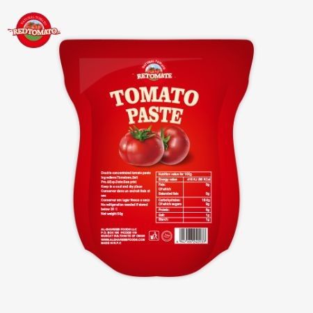 340g Stand-up sachet of Tomato Paste tuân thủ với ISO, HACCP và BRC Factory Price Adherence