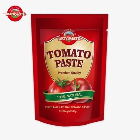 500g Stand-up Sachet of Tomato Paste cung cấp gói thuận tiện và hương vị tuyệt vời
