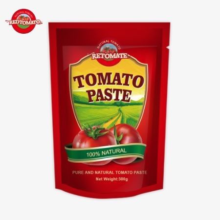 500g Stand-up Sachet of Tomato Paste cung cấp gói thuận tiện và hương vị tuyệt vời