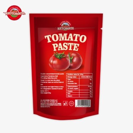 500g Stand-Up Sachet of Tomato Paste cung cấp gói thuận tiện và hương vị tuyệt vời
