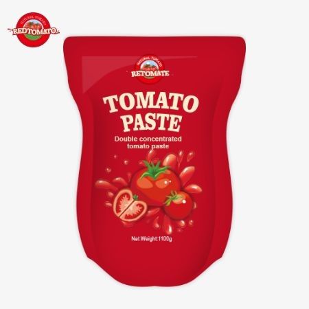 Các 1100g Stand-up túi của cà chua bột phù hợp với ISO HACCP và BRC tiêu chuẩn cho giá nhà máy