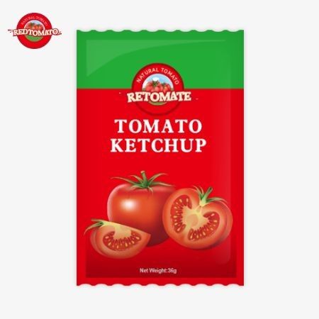 36g OEM cà chua ketchup túi với hương vị tự nhiên tinh khiết, đáp ứng tiêu chuẩn ISO HACCP và FDA