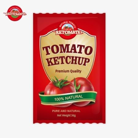 Hương vị đáp ứng tiêu chuẩn ISO HACCP BRC và FDA 36g OEM Tomato Ketchup Sachet