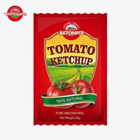 OEM 36g cà chua ketchup túi từ Trung Quốc Nhà máy làm bằng nguyên liệu tự nhiên tinh khiết có sẵn ở giá nhà máy