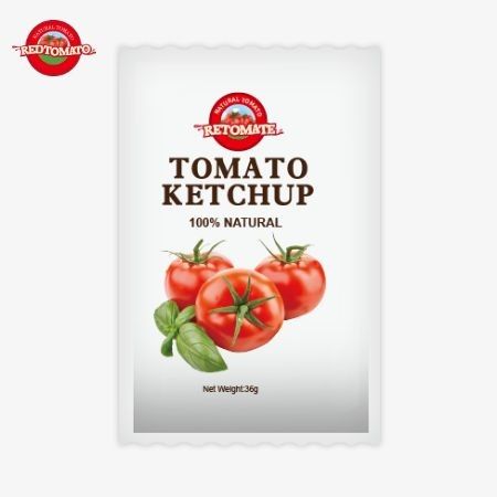 OEM 36g cà chua ketchup túi từ Trung Quốc Nhà máy làm bằng nguyên liệu tự nhiên tinh khiết được cung cấp ở giá nhà máy