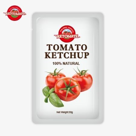 Cung cấp phổ biến trên toàn thế giới chất lượng cao tùy chỉnh 50g túi ketchup được chứng nhận bởi ISO HACCP và FDA