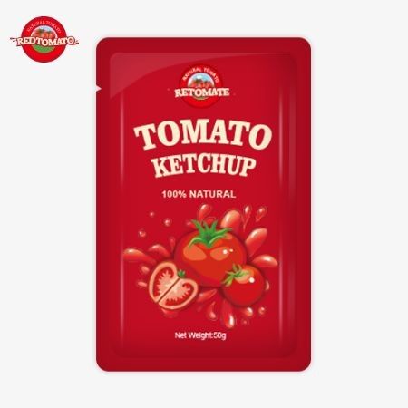 Phân phối toàn cầu của tùy chỉnh 50g túi ketchup cho chất lượng cao và được chứng nhận bởi ISO HACCP và FDA