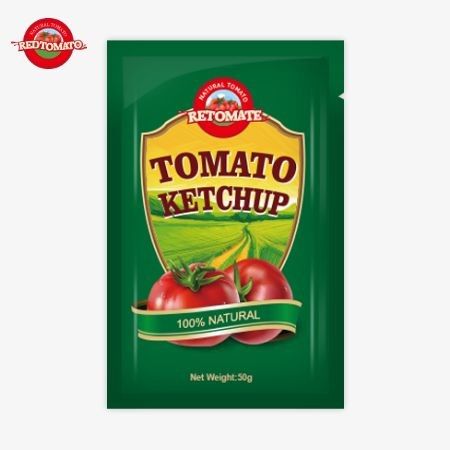 Các túi ketchup cao cấp 50g từ Trung Quốc, được chứng nhận bởi ISO, HACCP và FDA, có sẵn ở giá nhà máy