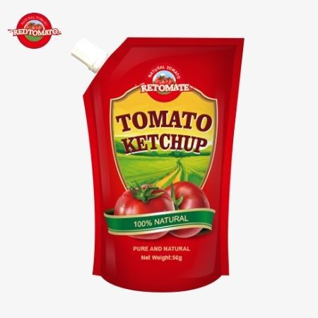 OEM-Tiêu chuẩn 56g tinh khiết, hương vị ketchup tự nhiên phù hợp với tiêu chuẩn sản xuất quốc tế.