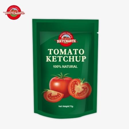 70g Ketchup Sachet với hương vị tự nhiên tinh khiết là giá nhà máy và đáp ứng các tiêu chuẩn quốc tế