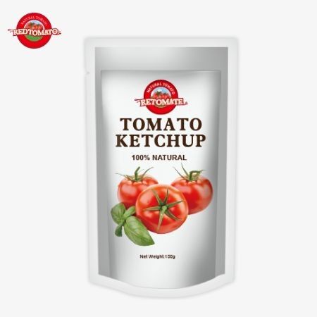 OEM Trung Quốc giá nhà máy 100g ngọt và chua Sachet Ketchup tự nhiên