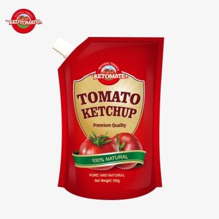 OEM 140g túi ketchup phù hợp với tiêu chuẩn quốc tế và được cung cấp ở giá nhà máy