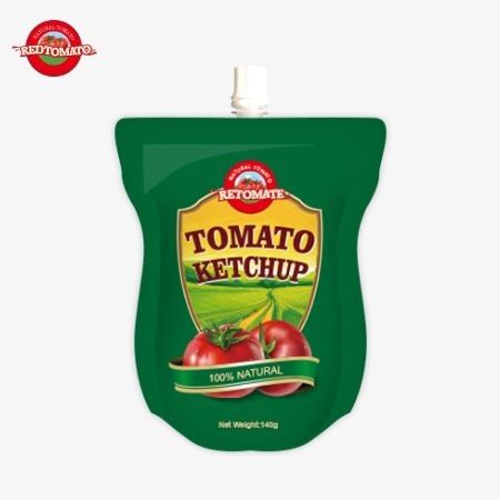 Chúng tôi cung cấp túi ketchup 140g với giá nhà máy đáp ứng các tiêu chuẩn quốc tế và cung cấp sự tiện lợi