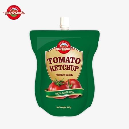 Chúng tôi cung cấp túi ketchup 140g đáp ứng các tiêu chuẩn quốc tế cung cấp sự tiện lợi và có sẵn ở giá nhà máy