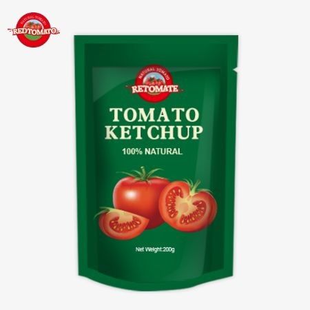 OEM 200g sachet ketchup hương vị tự nhiên tinh khiết hoàn hảo cho Trung Quốc giá nhà máy