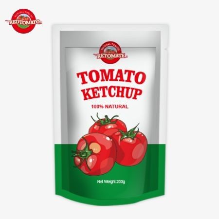 OEM 200g sachet ketchup với hương vị tự nhiên tinh khiết, hoàn hảo cho Trung Quốc giá nhà máy