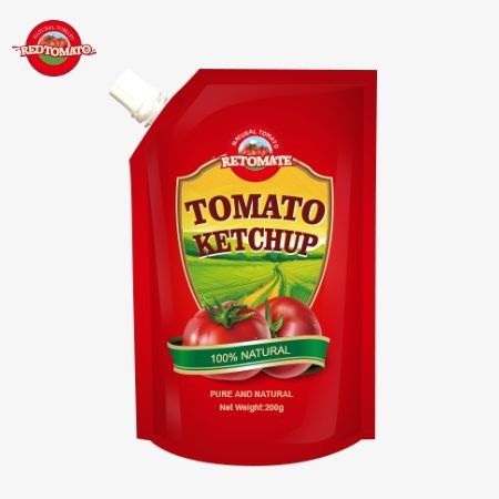 OEM 200g sachet ketchup với hương vị tự nhiên tinh khiết, hoàn hảo cho Trung Quốc giá nhà máy
