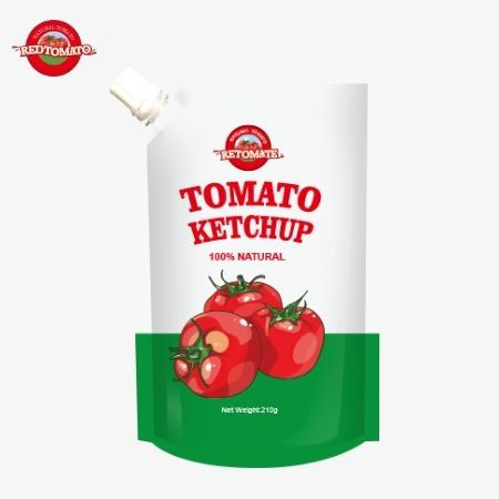 OEM sản xuất nhà máy của 210g túi ketchup với hương vị tự nhiên tinh khiết