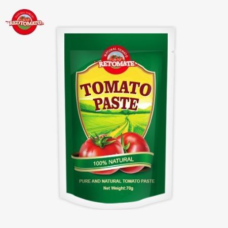 Redtomato Brand 70g Premium Double Concentrated Tomato Paste Bag - hương vị phong phú thiết kế đứng thuận tiện